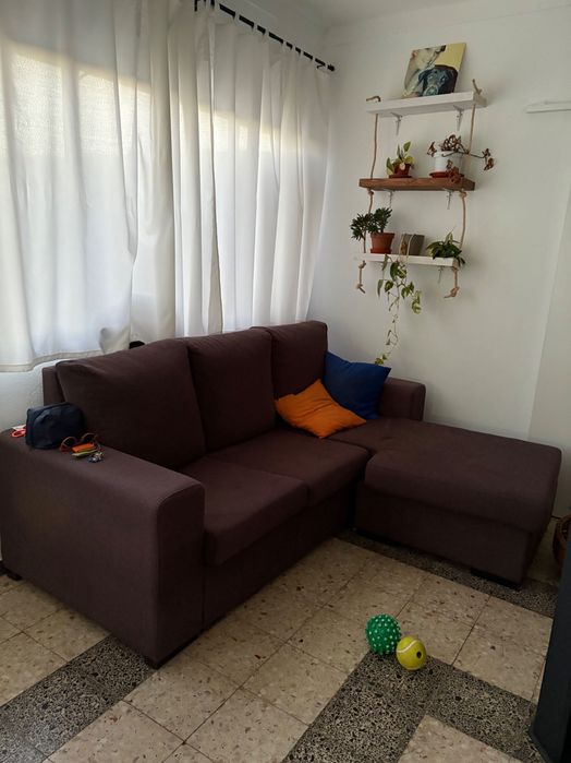 Sofá 3 lugares em tecido