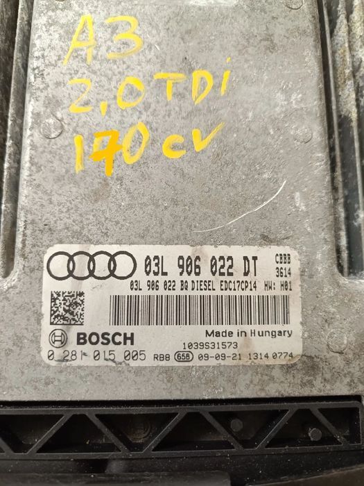 centralina audi A3 2.0TDI 170cv CBB centralina centralina 03L 906 022