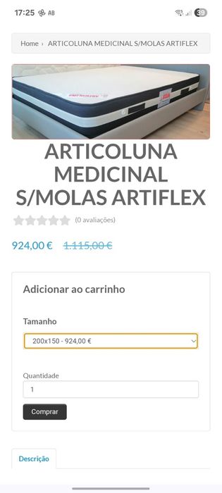 Colchão de casal Artiflex