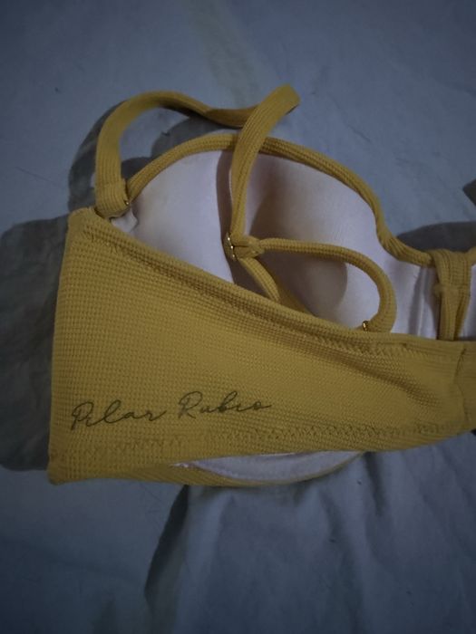 Parte de cima biquini amarelo da selmark