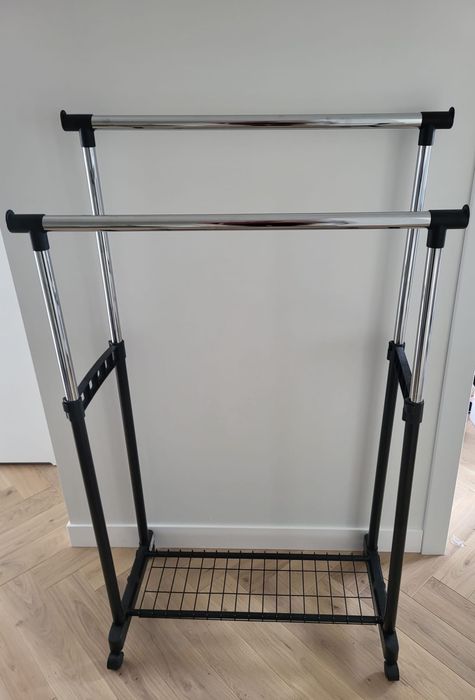 Gudme stojak na ubrania reling podwojny