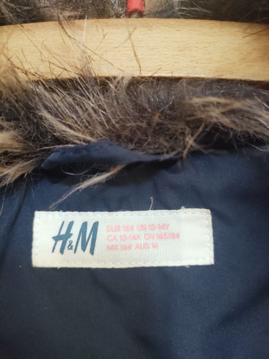Kurtka dziewczęca pikowana H&M 164 rozmiar jesień zima
