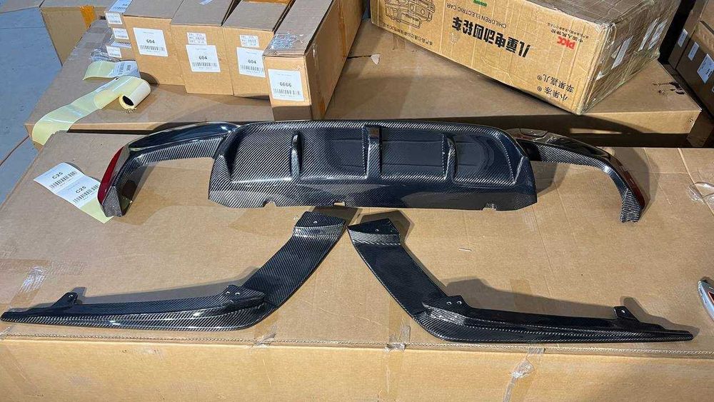 диффузор заднего бампера BMW M5 F90 м5 ф90 карбон накладка LCI Pre-LCI