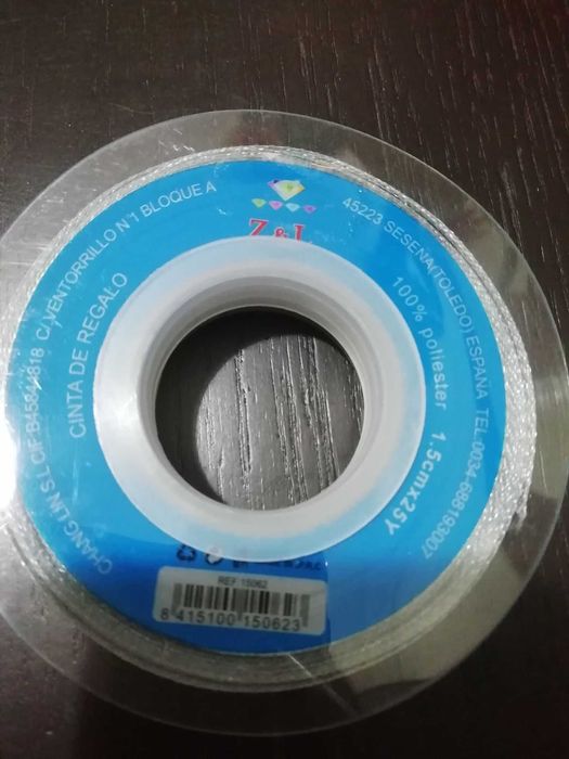 fita de cetim cor cinza