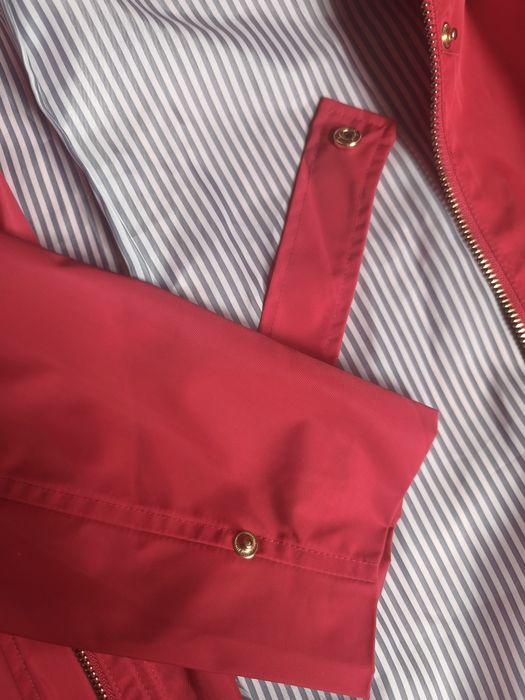 Kurtka Top Secret 36 czerwona parka przeciwdeszczowa