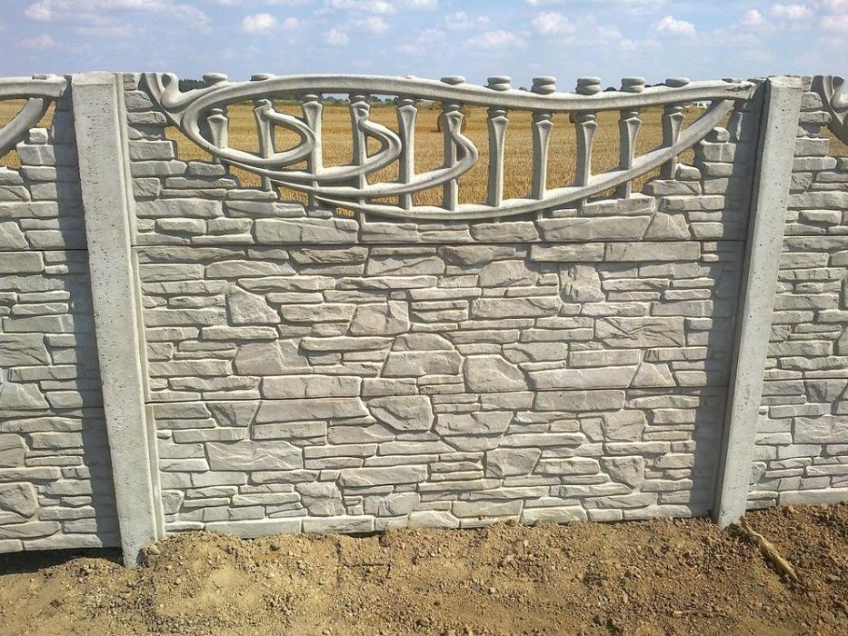 Ogrodzenia Betonowe , wzór dwustronny Garaże , Płoty , wiaty do 4m