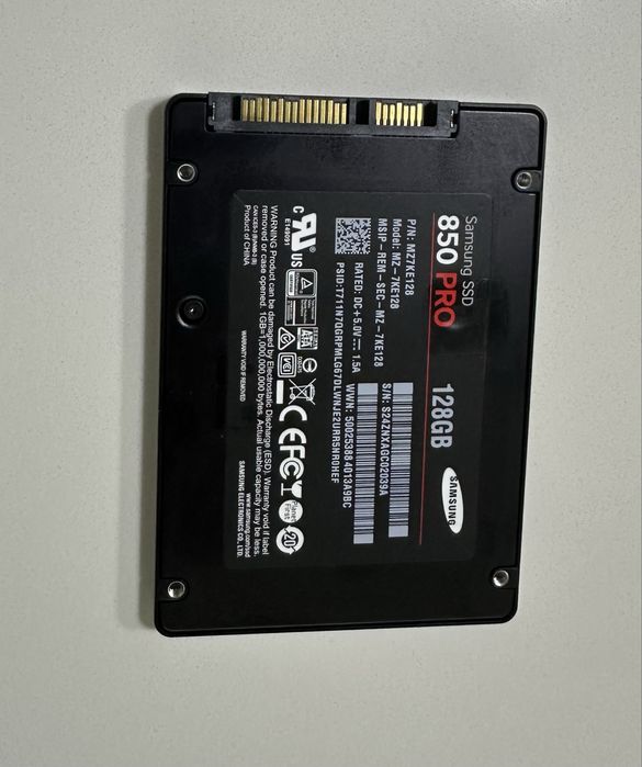 SSD 2,5” Samsung 850 PRO 128gb