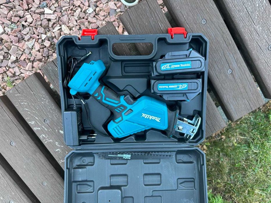 Акумуляторна шабельна пила Makita‼️Пилка Макіта 2️⃣АКБ +кейс+4 полотна