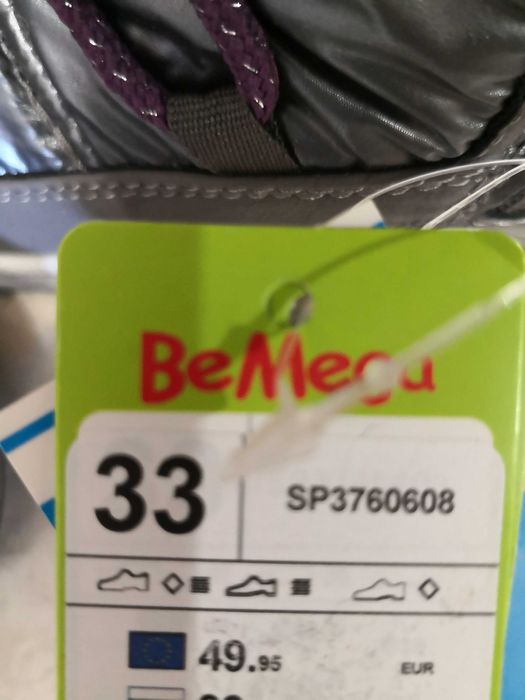 Kozaki śniegowce dla dziewczynki Be Mega rozmiar 33