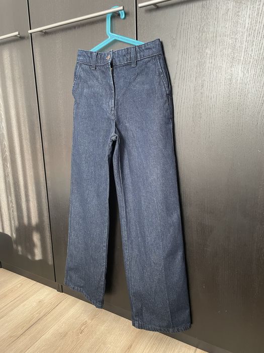 Jeansy H&M rozmiar 34 szeroka nogawka stan idealny