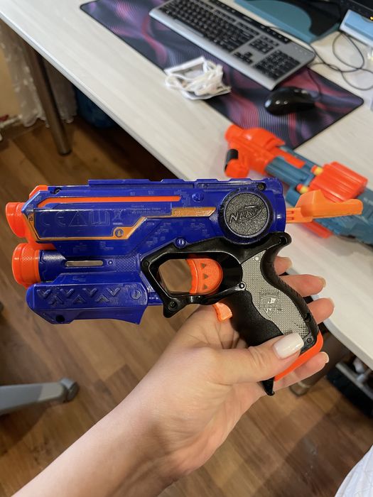 Бластер Кулемет Нерф Nerf Elite 2.0 Автомат Пулемёт детский пистолет