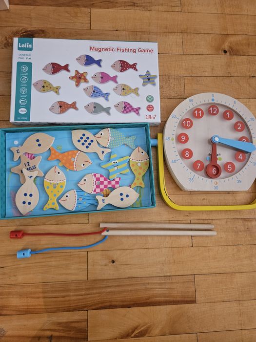 Магнітна рибалка,Djeco,балансир,hape,овочі,пазл