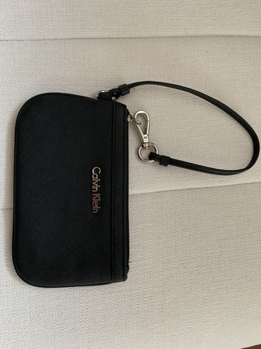 Skórzana kopertówka oryginalna Calvin Klein