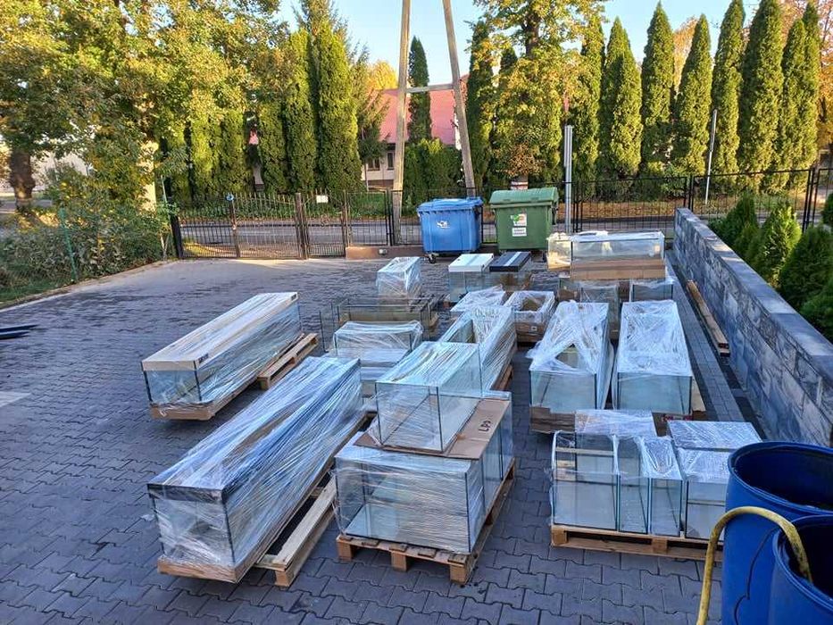 Akwarium proste 80x40x35 - 112 litrów z pokrywą