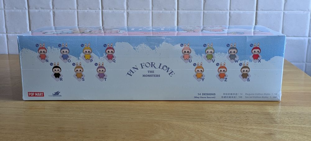 Popmart Labubu The Monsters Pin for Love Set (N-Z)