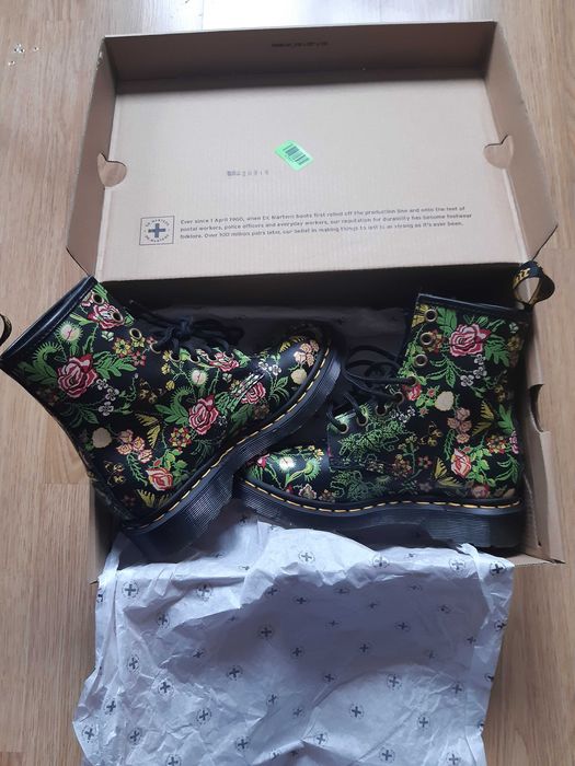 Dr. Martens - kolorowe skórzane buty, nowe. rozmiar 36
