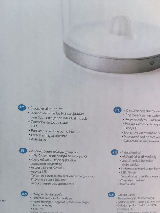 Balde de gelo com luzes