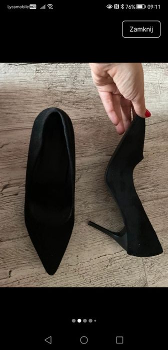 Piękne czarne szpileczki roz 41