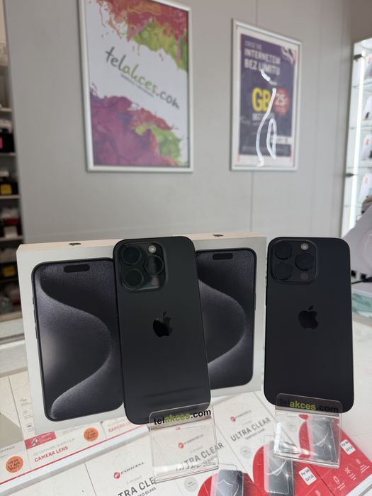Iphone 15 Pro 128-256GB czarny idealny!