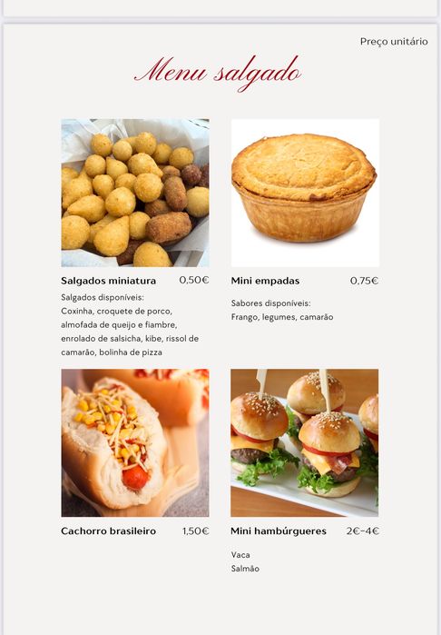 Serviço Catering