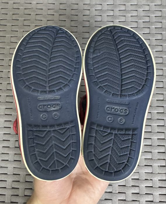 Crocs кроксы сандали C6 23 размер детские синие