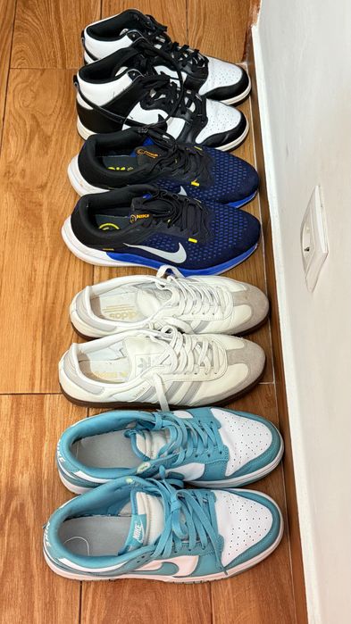 Tênis Nike e adidas