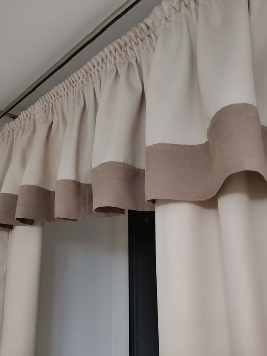 Штори ламбрекен на кухню короткі тюль гардина квіти