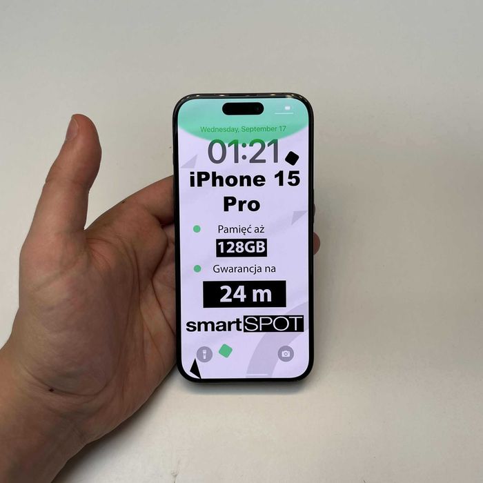 ŚWIETNA CENA! | iPhone 15 Pro 128GB Blue Titanium | do 10 rat 0%! | Gwarancja 24msc