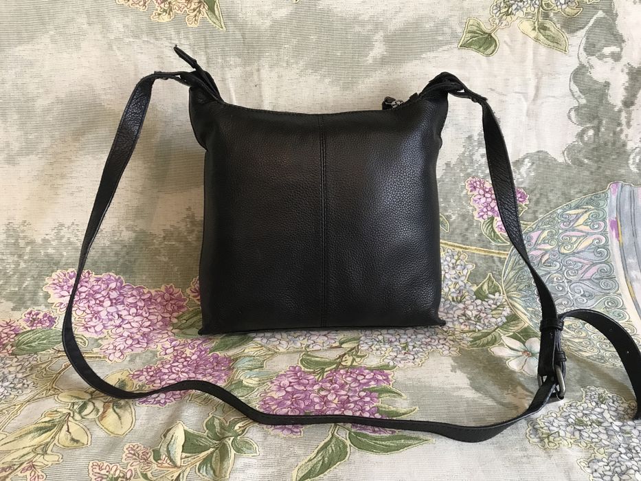 Мужская кожаная брендовая сумка Next. Размер 25/24/7 см