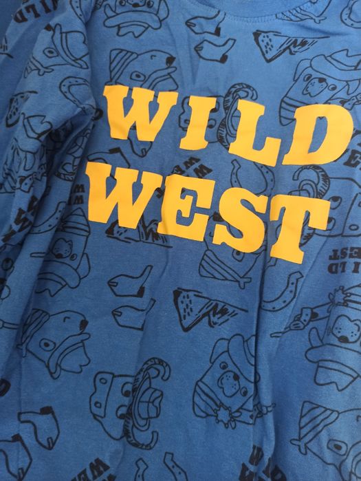 Zestaw trzech koszulek, bluzki z długim rękawem 134 cm