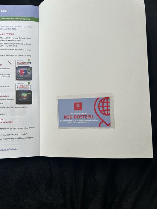 Karty pracy z matematyki rozszerzonej, dwie części, nowe