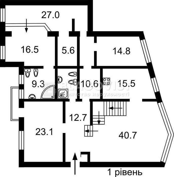 Багатокімнатна квартира за адресою вул. Кирилівська (площа 191,5 м²) - Atlanta.ua - фото 22