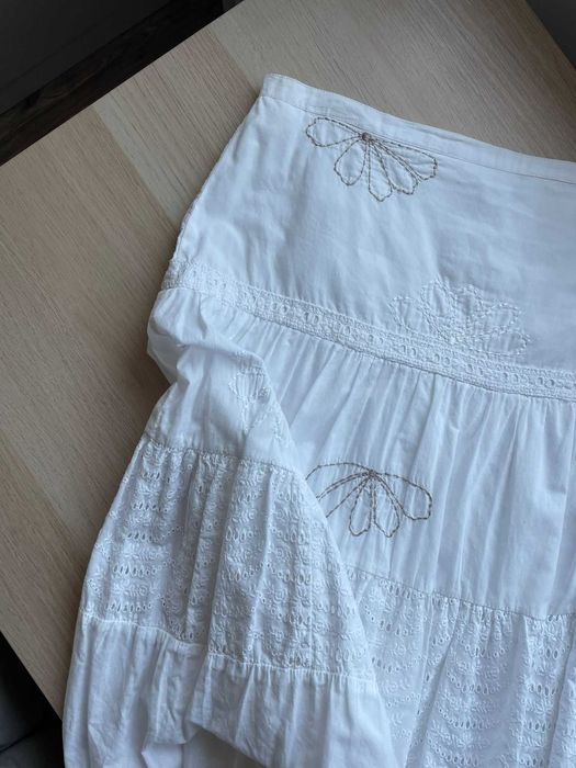 Saia comprida folhos 36