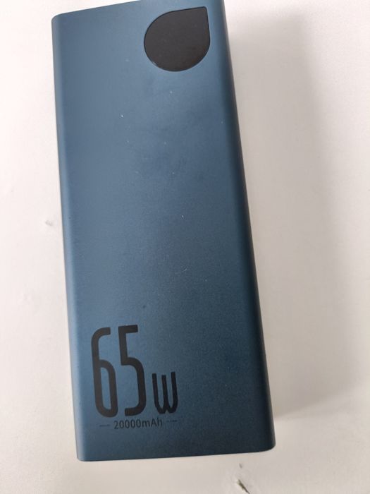 Powerbank Baseus Adaman Metal 65W 20000mAh  Niebieski