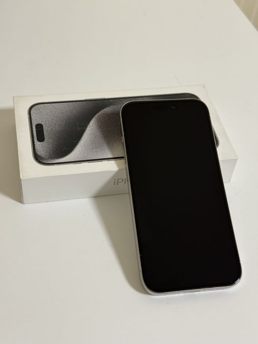 iPhone 15 Pro, 256 Gb, white titanium (MTUD3J/A)