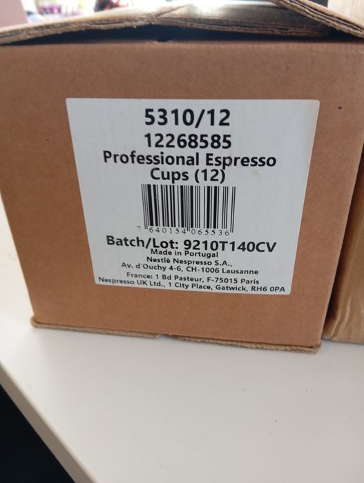 Chávenas Nespresso novas