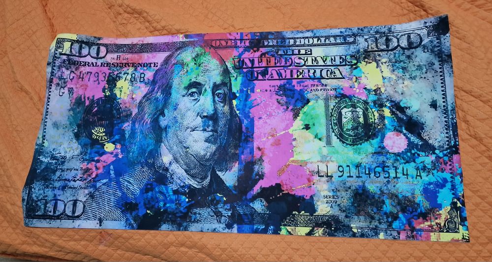 Vendo tela em forma de nota