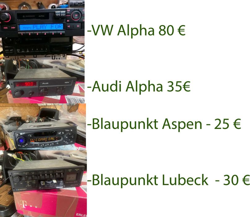 Autoradios para Classicos e Pré-classicos Mercedes/vw/ford/Toyota/etc