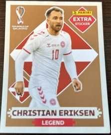 Cromo Extra Bronze Christian Eriksen – Panini Mundial 2022