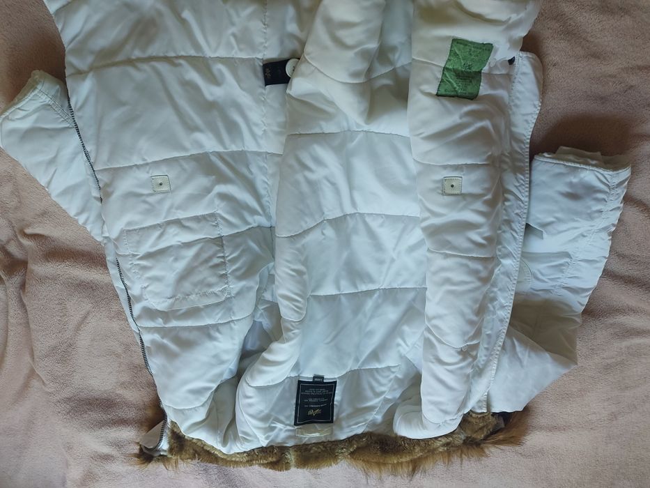 Alpha Industries N-3B Parka biała size M-L  alaska Jak Nowa