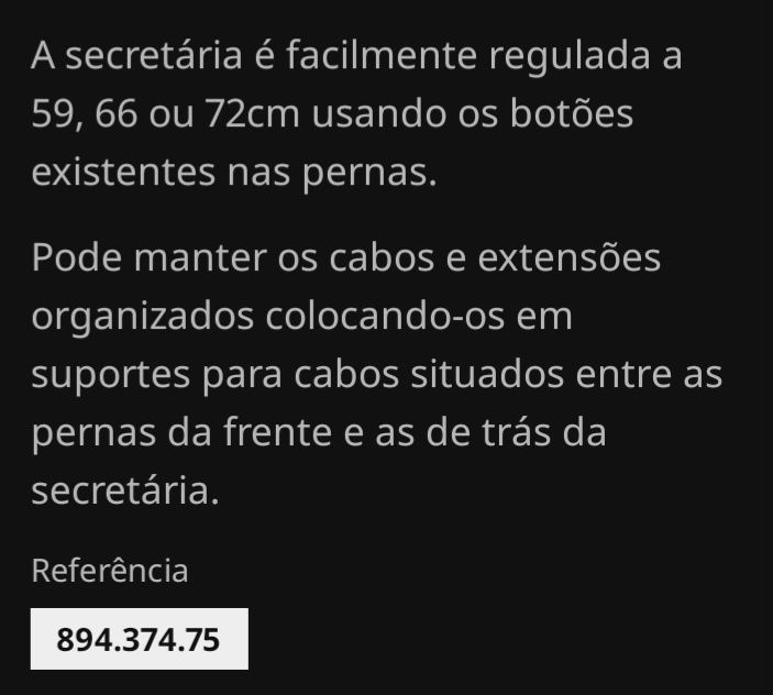 Cadeira e  secretária IKEA