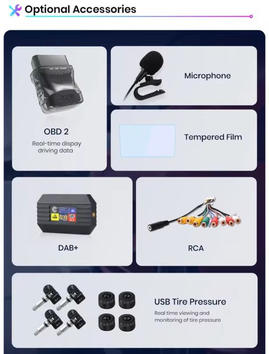 Rádio Android Carplay Wi-Fi Bluetooth RDS GPS Toyota Rav4 2003 a 2005