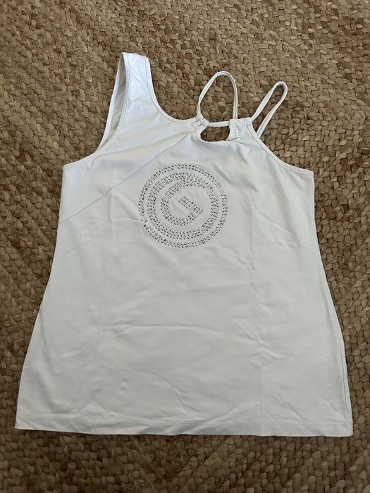 Top de desporto branco Susana Gateira