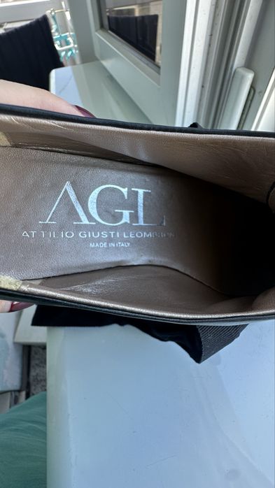 AGL Італія брогги туфли сліпони з бантом шкіра р.37