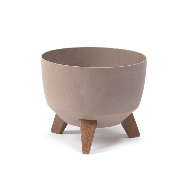 Doniczka Roma zestaw 3 sztuk 24 cm Eco coffee latte