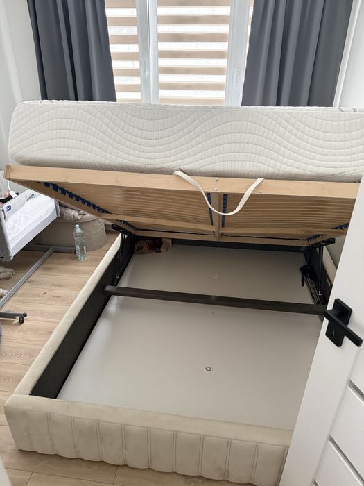 Łóżko z pojemnikiem 160x200 - Agata meble „maggie full” okazja