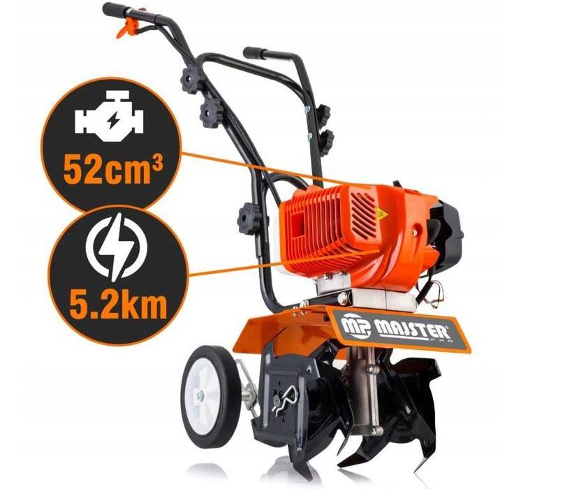 Spalinowa GLEBOGRYZAŁKA na kółkach 5.2KM KULTYWATOR do ziemi Nowa