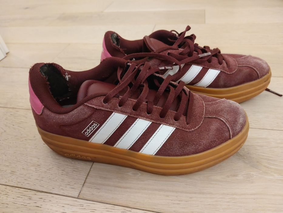 Buty adidas oryginalne rozm. 38 bordowe burgund
