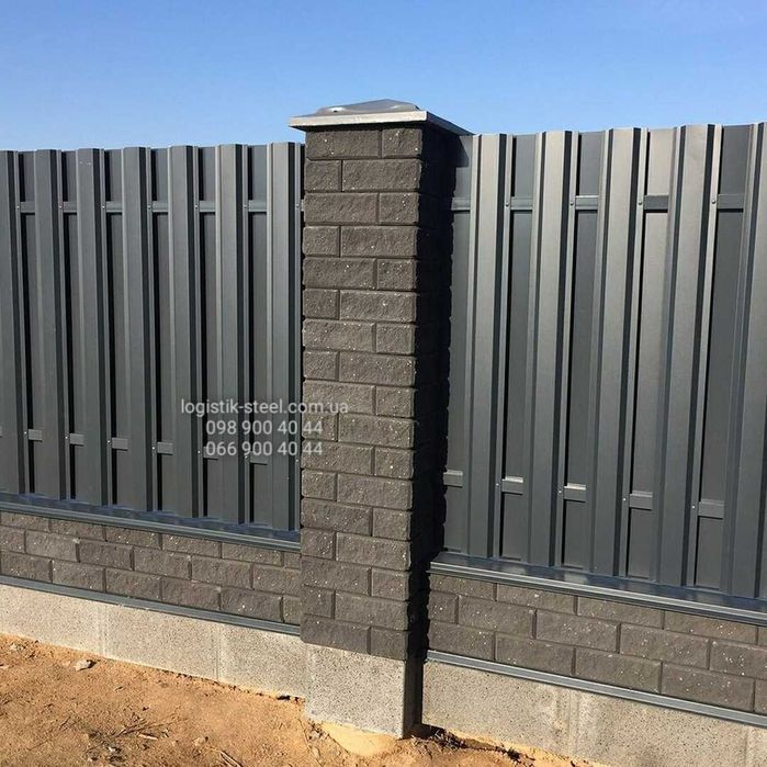 Штакетник Металический Штахетник Паркан з Штахетника Євроштахетник