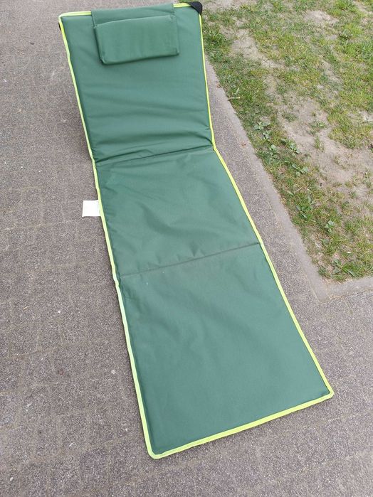 mata leżak kempingowa crivit plażowa z oparciem składana walizka